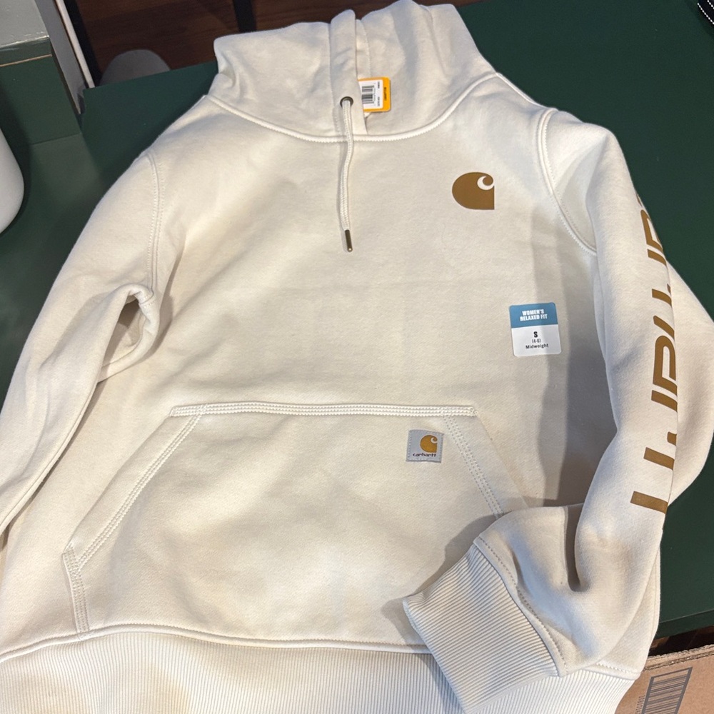 Carhartt Cream Pullover Hoodie